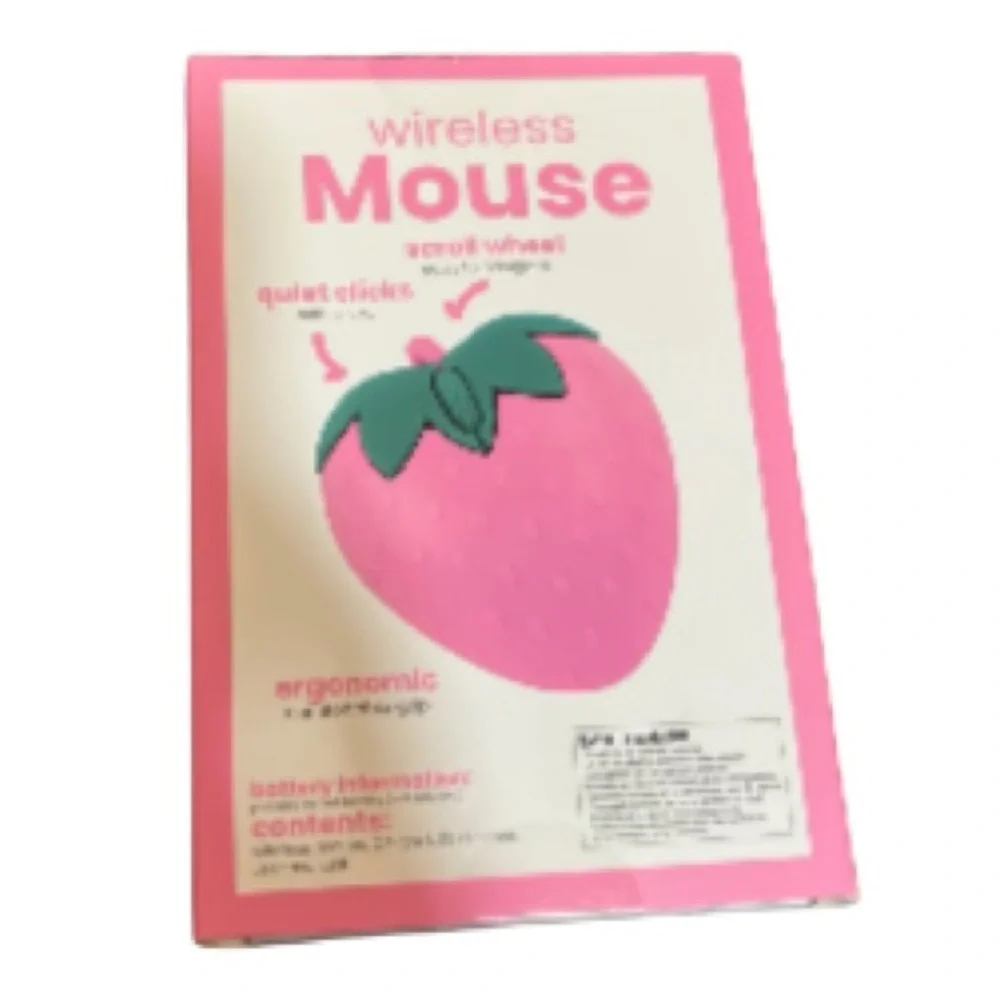 Wireless Pink Strawberry Mouse NEW IN BOX